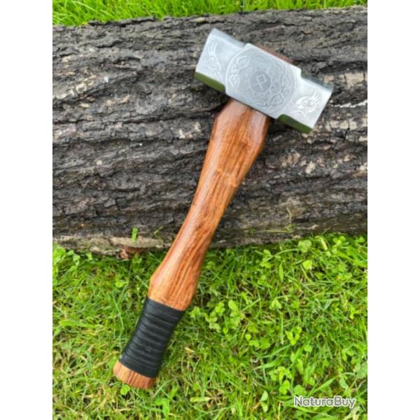 Marteau de guerre Viking � une main forg� LLF V2