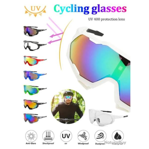 Lunettes Soleil Polaris�es UV 400 Unisexe Sport Randonn�e P�che Coupe-Vent Confortable L�g�re Campin