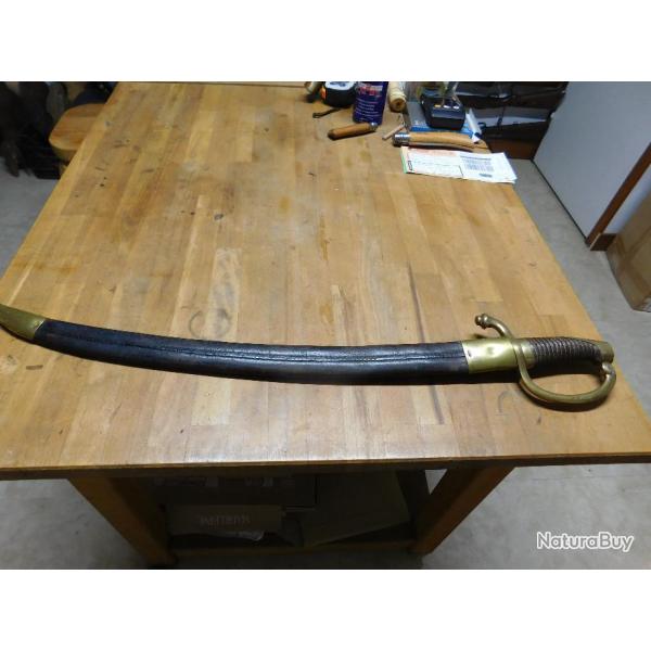 sabre type vielle garde �poque restauration