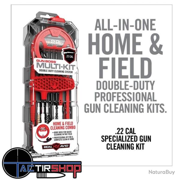 Kit de nettoyage Real Avid Gun Boss Multi-kit cal .22