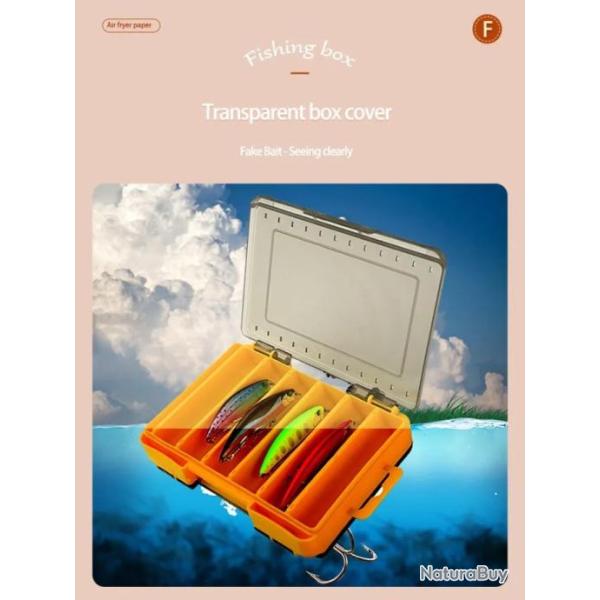 Bo�te Leurres Double Face 12 Compartiments Multifonctionnel Organisation App�ts Plastique Haute Qual