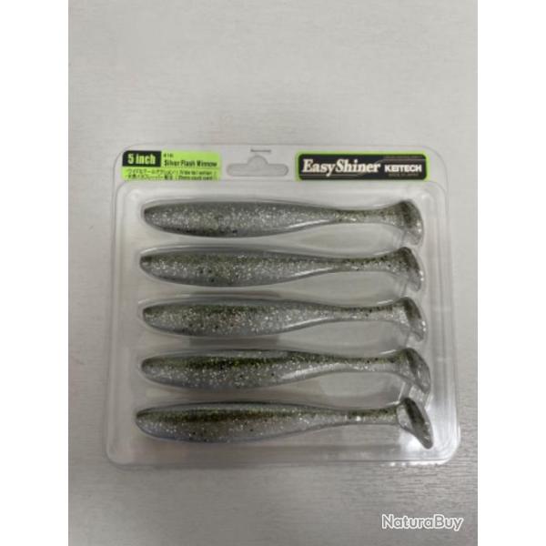 !! LEURRE KEITECH EASY SHINER 5'� COL SILVER FLASH MINNOW