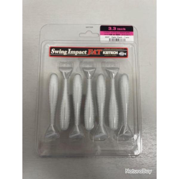 !! LEURRE KEITECH SWING IMPACT FAT 3.3'� COL SIGHT FLASH