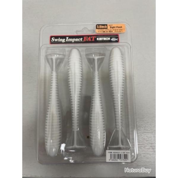 !! LEURRE KEITECH SWING IMPACT FAT 5.8'� COL SIGHT FLASH