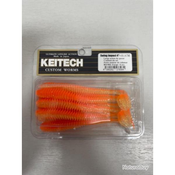 !! LEURRE KEITECH SWING IMPACT SLIM 4'� COL ORANGE