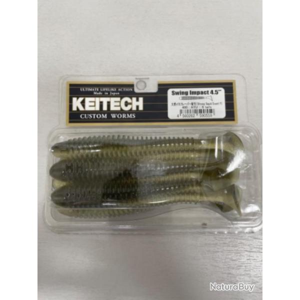 !! LEURRE KEITECH SWING IMPACT SLIM 4.5'� COL AYU