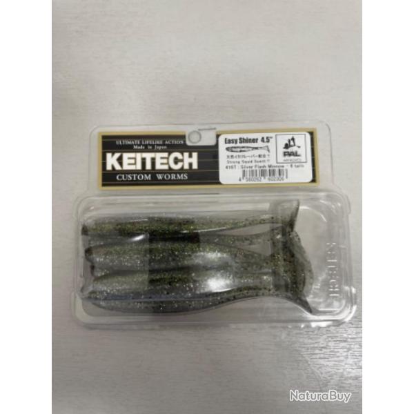 !! LEURRE KEITECH EASY SHINER 4.5'� COL SILVER FLASH MINNOW