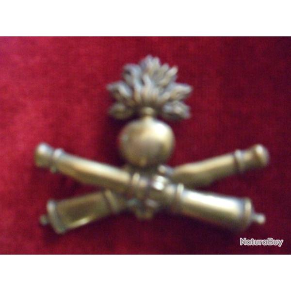 Plaque  pour giberne  r�glementaire  d'Artillerie Fran�aise .1872 . lot N 5 .