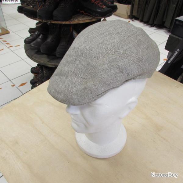 Casquette d'�t� en lin STETSON Anti UV chevron couleur grise