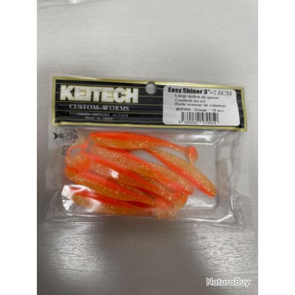 !! LEURRE KEITECH EASY SHINER 3'� COL ORANGE