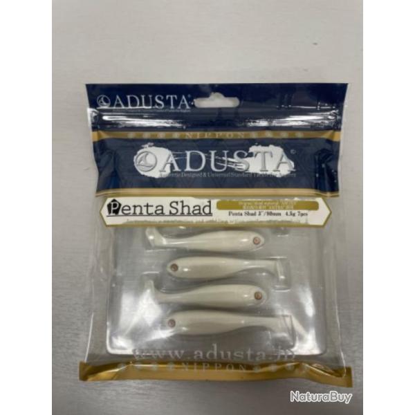 !! LEURRE ADUSTA PENTA SHAD 3'� COL WHITE