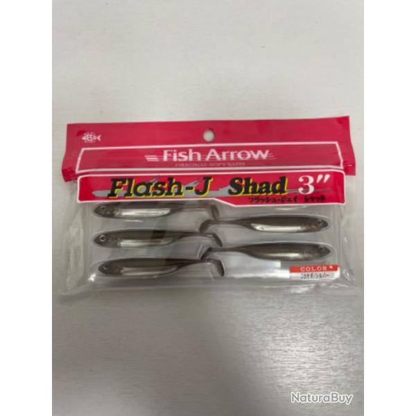 !! LEURRE FISH ARROW FLASH-J SHAD 3'� COL WAKASAGI SILVER