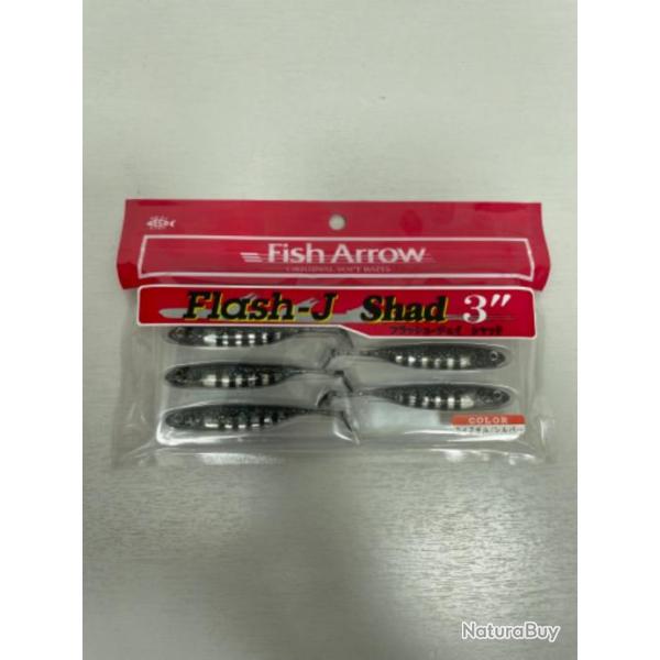 !! LEURRE FISH ARROW FLASH-J SHAD 3'� COL LIVE GILL SILVER
