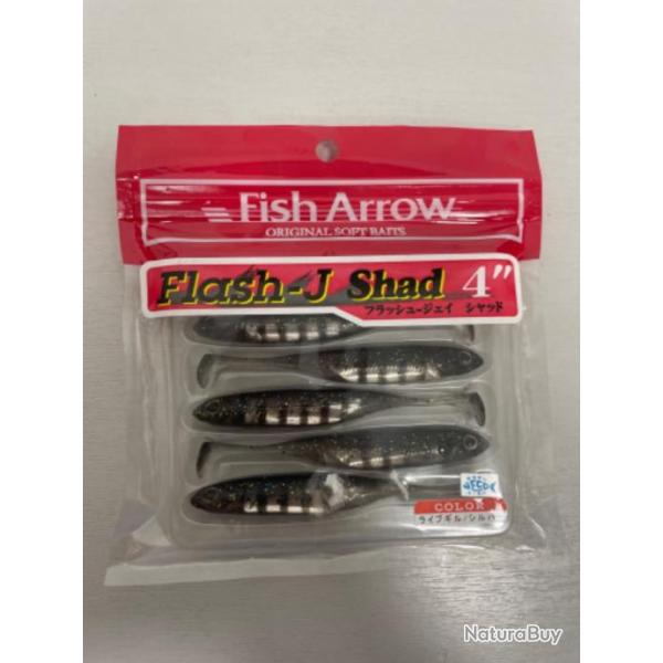 !! LEURRE FISH ARROW FLASH-J SHAD 4'� COL LIVE GILL SILVER