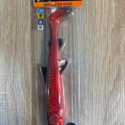 Leurre souple Savage gear whitefish Shad black red