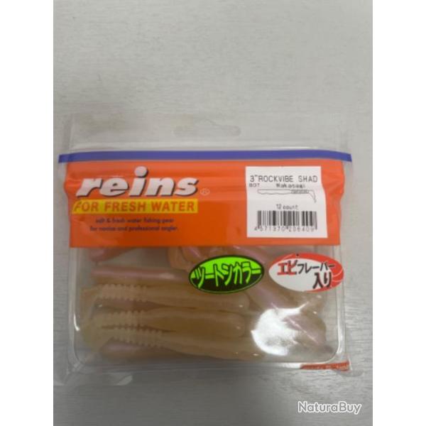 !! LEURRE REINS ROCKVIBE SHAD 3'� COL WAKASAGI