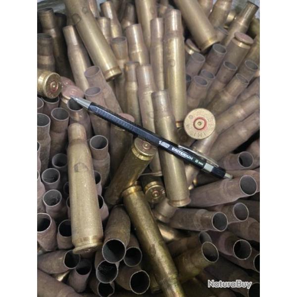 Lot de 25 douilles �tuis IMI cal. 50 BMG Browning 12,7x99mm OTAN NATO - Tir�s 1 fois