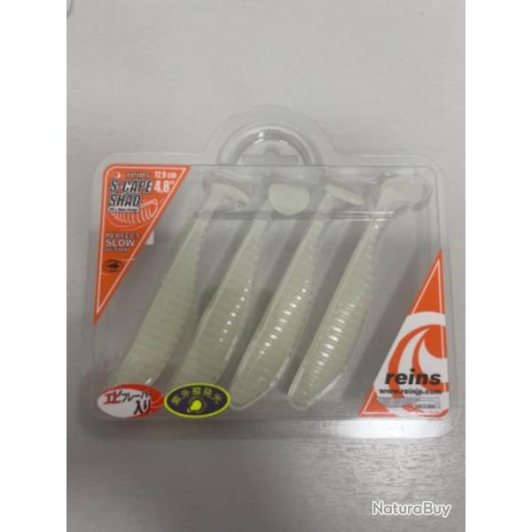 !! LEURRE REINS SCAPE SHAD 4.8'� COL UV SUPER GLOW