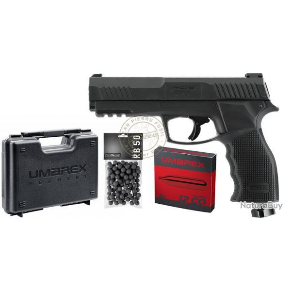 Pack pistolet CO2 � balles de caoutchouc T4E TP 50 Gen2 - Cal.50 (13 Joules max)