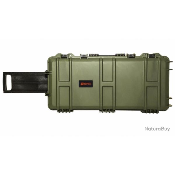 Mallette Waterproof 75x33x13cm mousse pr�-decoup�e vert Mallette verte