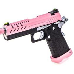 R&eacute;plique GBB gaz Hi-Capa 4.3 Noir / Rose 0,9J