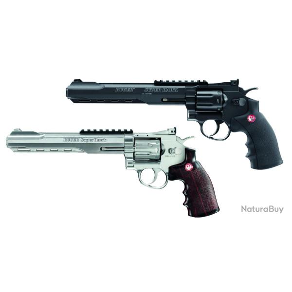 R�plique revolver Super Hawk 8 Pouces CO2 Revolver Silver