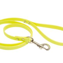 Laisse 1,20 m Biothane jaune fluo pour chien - Country Jaune