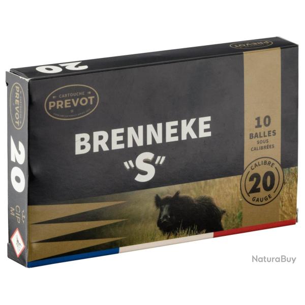 Cartouches Prevot � balle Brenneke-S - Cal. 20 BRENNEKE S Cal.20-70