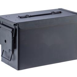 Caisse munition M&eacute;tal cal.50 33X18X23 cm Vert olive