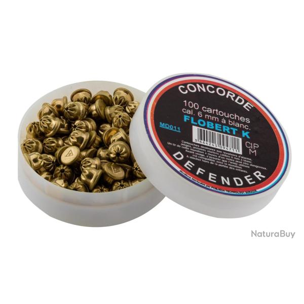 Cartouches Concorde Defender 6 mm Flobert � blanc Cart. 6 mm � blanc