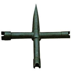 Clef d&eacute;monte chemin&eacute;e Pedersoli cruciforme universelle