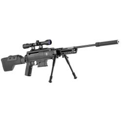 Carabine &agrave; air comprim&eacute; 7.5 &agrave; 24 J Black Ops sniper cal. 4,5 mm Piston 16 j