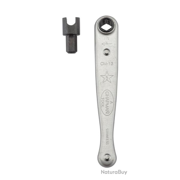 Cl� � cliquet TDC pour chemin�e n�11 Cl� � chemin�e tete pivotante mousquet