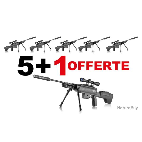 6 Carabines � air comprim� Black Ops sniper dont 1 offerte PACK DE 6 CARABINES BLACK OPS
