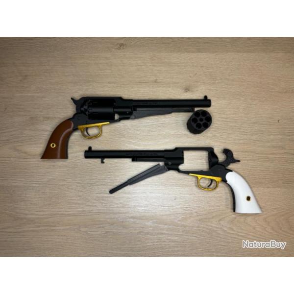 Pistolet remington 1858 (factice).