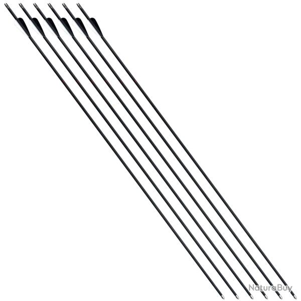 Lot de 6 Fl�ches en carbone 4.2 Hattila pour tir � l'arc 500