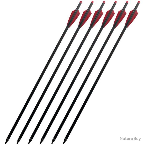 Lot de 6 traits 20 pouces carbone Hattila pour arbal�te / S�rie limit�e