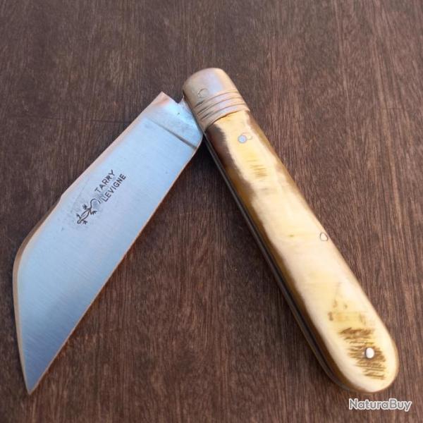 Joli Couteau R�gional DONJON LANGRES TARRY LEVIGNE  Manche en Corne de B�lier