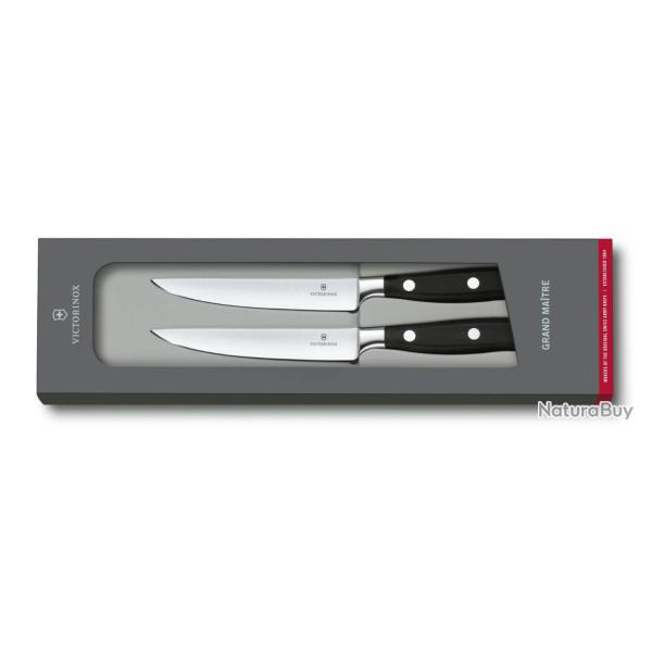 Victorinox Grand Matre - Set de 2 couteaux  steak, lame 12 cm