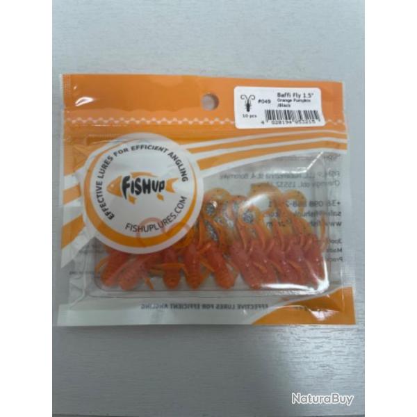 !! LEURRE FISHUP BAFFI FLY 1.5'� COL ORANGE PUMPKIN BLACK