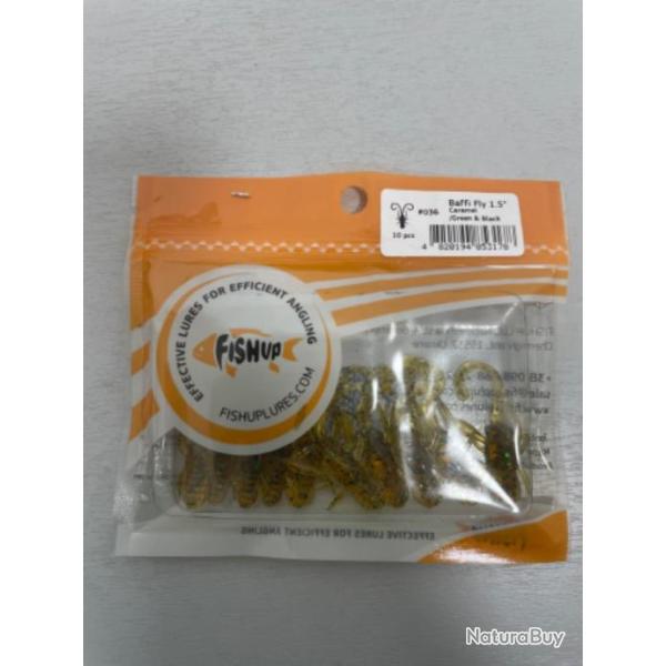 !! LEURRE FISHUP BAFFI FLY 1.5'� COL CARAMEL GREEN BLACK