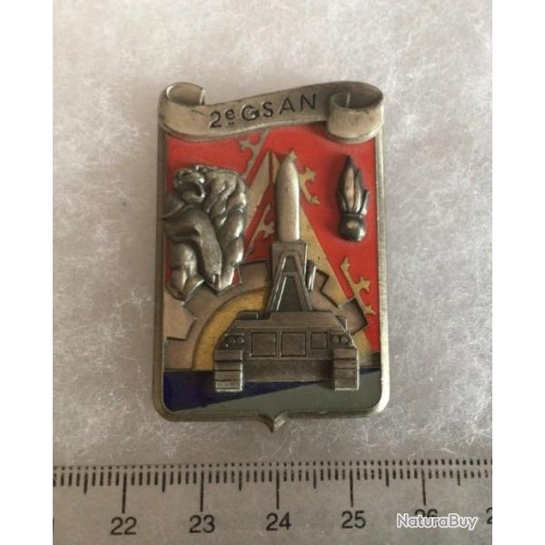 FRANCE MAT�RIEL Insigne  2� G.S.A.N, Groupe de Soutien de l'Artillerie Nucl�aire