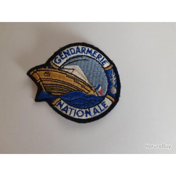 Ecusson tisus  brod� Gendarmerie Fluvial � coudre