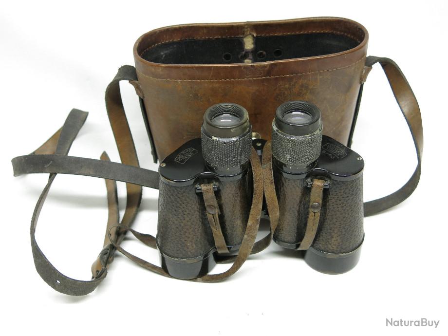 Paire De Jumelles Allemandes 10x50 De La WW2 Avec Son étui D'origine