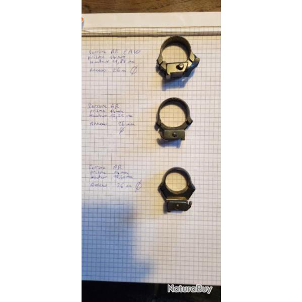 Serrures arri�re montage pivotant avec anneaux de 26