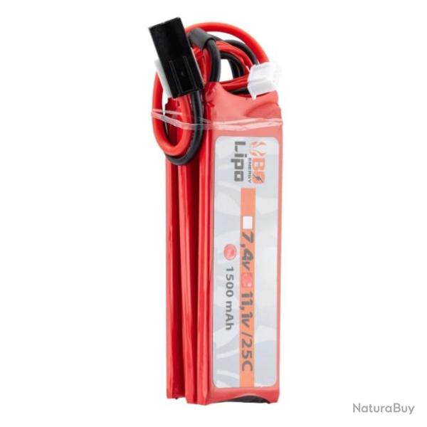 3 sticks batterie Lipo 3S 11.1V 25C - 1500 mAh