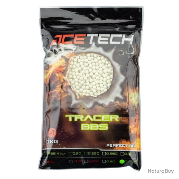 Billes Acetech Tracer vertes - 0.25 g / 5000
