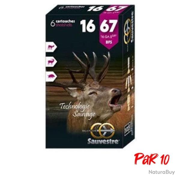 Cartouches Fusil Sauvestre BFS Plomb - Par 10 / 16