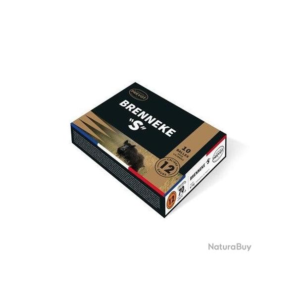 Cartouches Prevot Brenneke "S" - Demi-blind�e - Cal. 12/70 - 24 g / Par 1 / 5