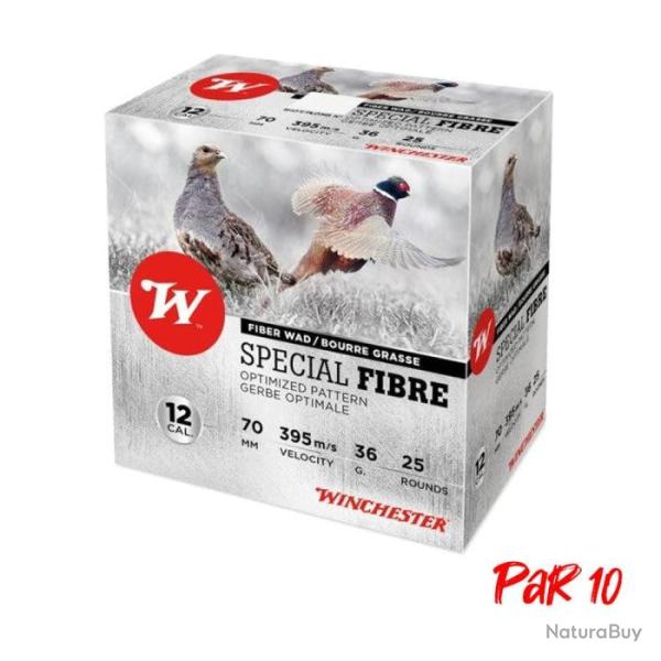 Cartouches Winchester Sp�cial Fibre Cal. 12 70 36 g Par 10